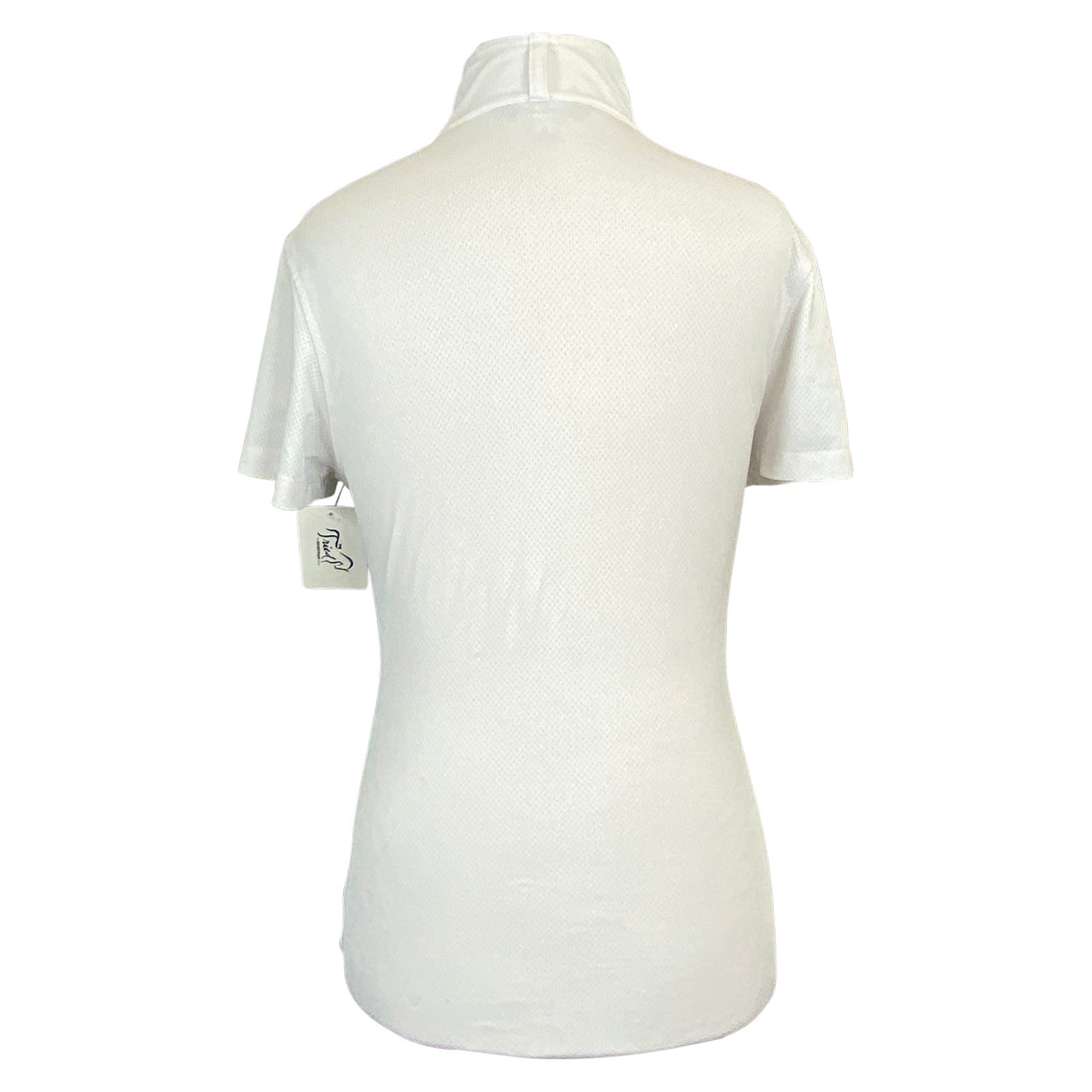 White polo shirt on a white background