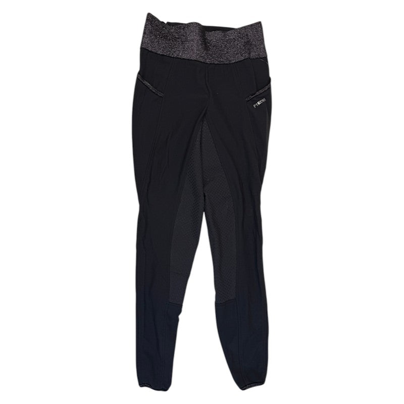 Pikeur 'Hanne' Full Grip Pull-On Breeches in Slate - Women's EU 34 (US 26)