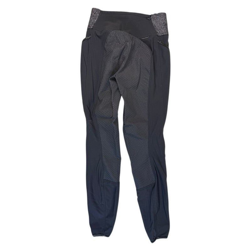 Pikeur 'Hanne' Full Grip Pull-On Breeches in Slate - Women's EU 34 (US 26)