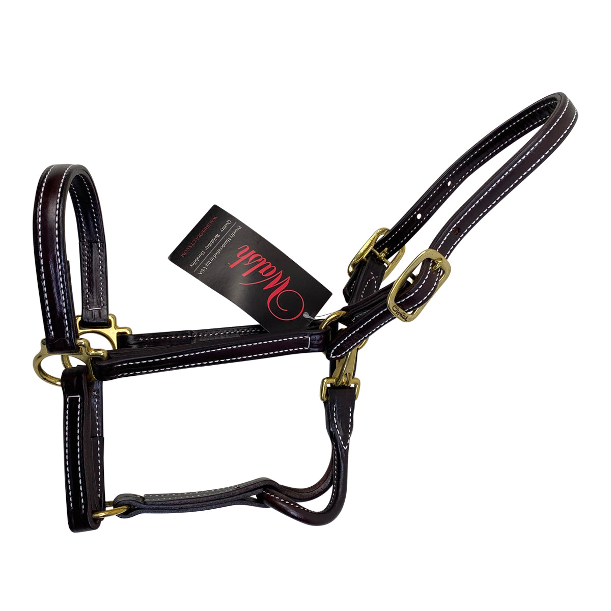 Walsh 'Showman' Leather Halter in Havana