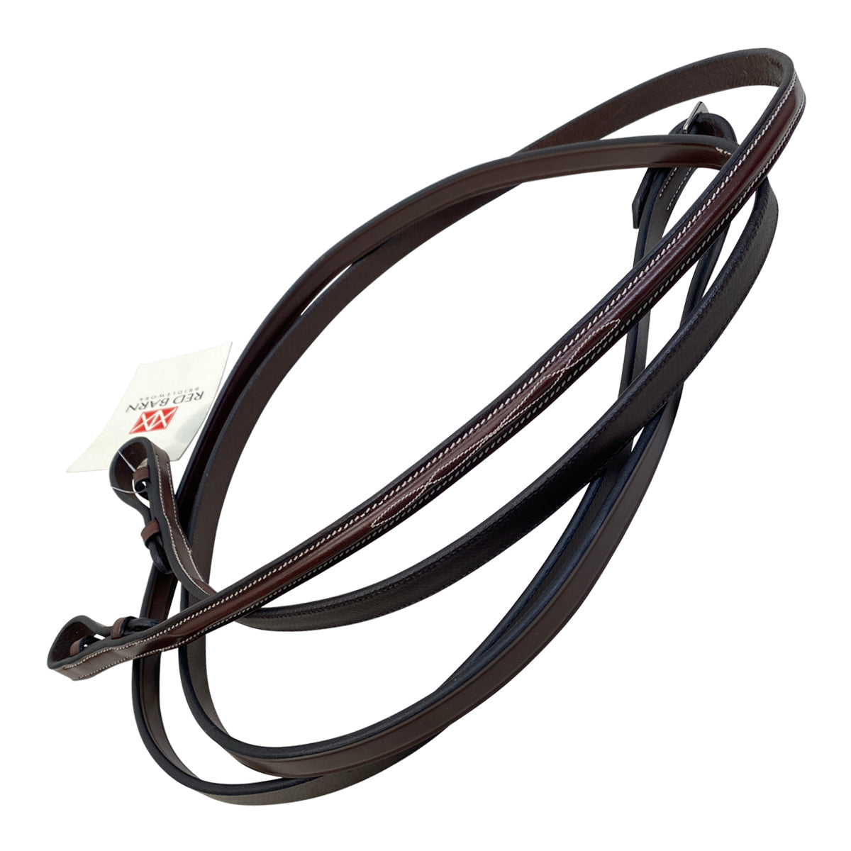 KL Red Barn 1/2" Fancy Stitch Reins in Brown