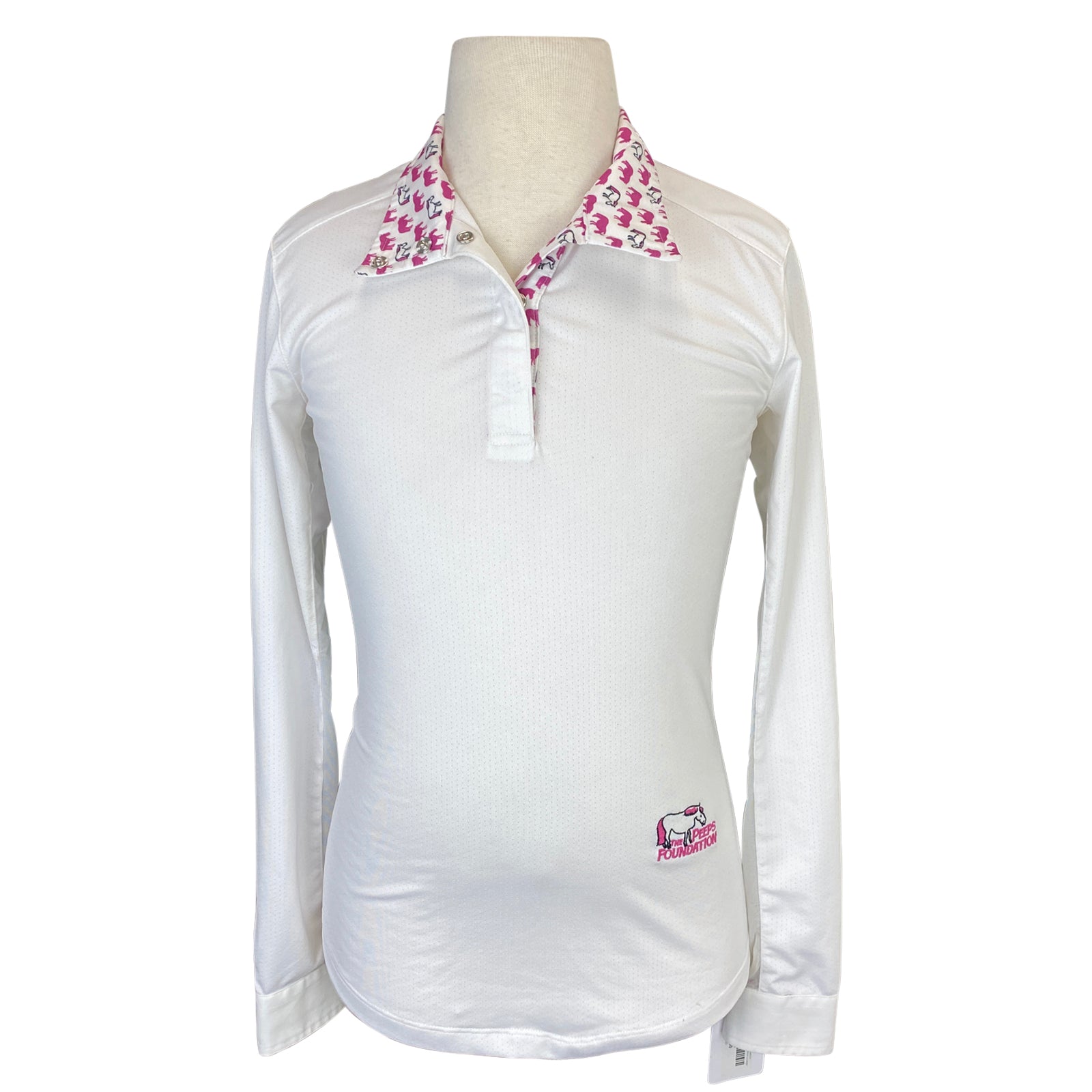 Essex Classics L/S Talent Yarn Show Shirt in White
