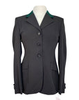 Grand Prix TechLite Show Jacket in Black/ Green Collar