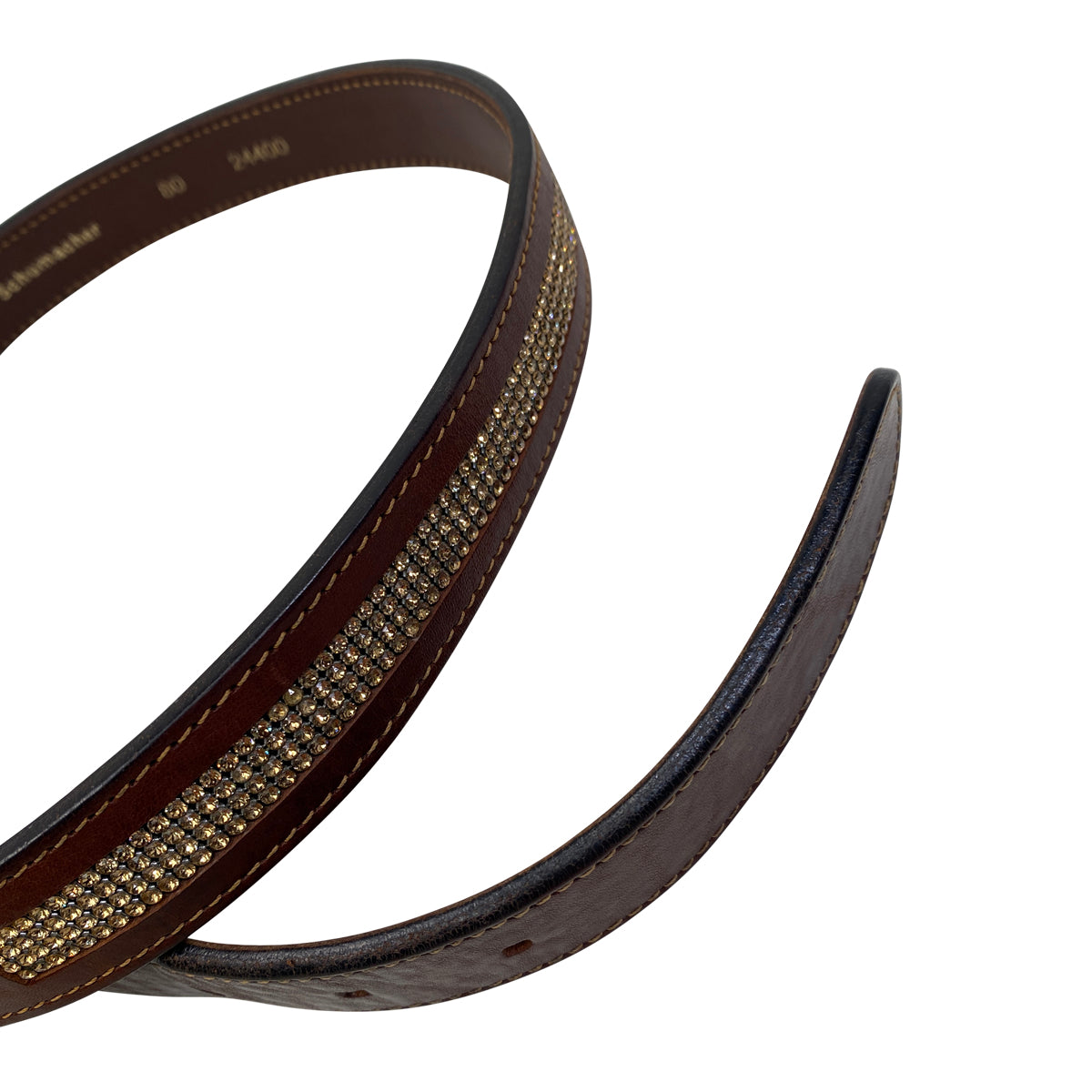 Otto Schumacher Crystal Belt in Brown/Gold