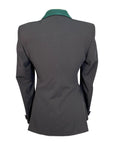 Grand Prix TechLite Show Jacket in Black/ Green Collar