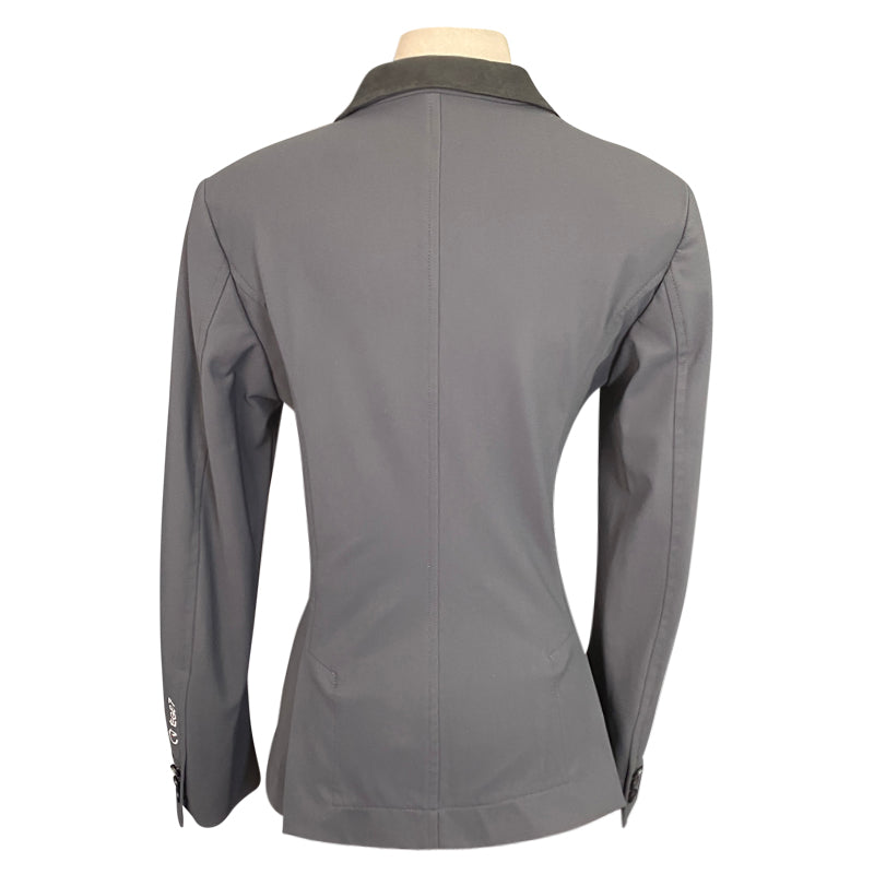 Back of Products EGO7 'Performance One' Show Jacket in Green Grey/Black Alcantara - Women's IT 44 (US 10)