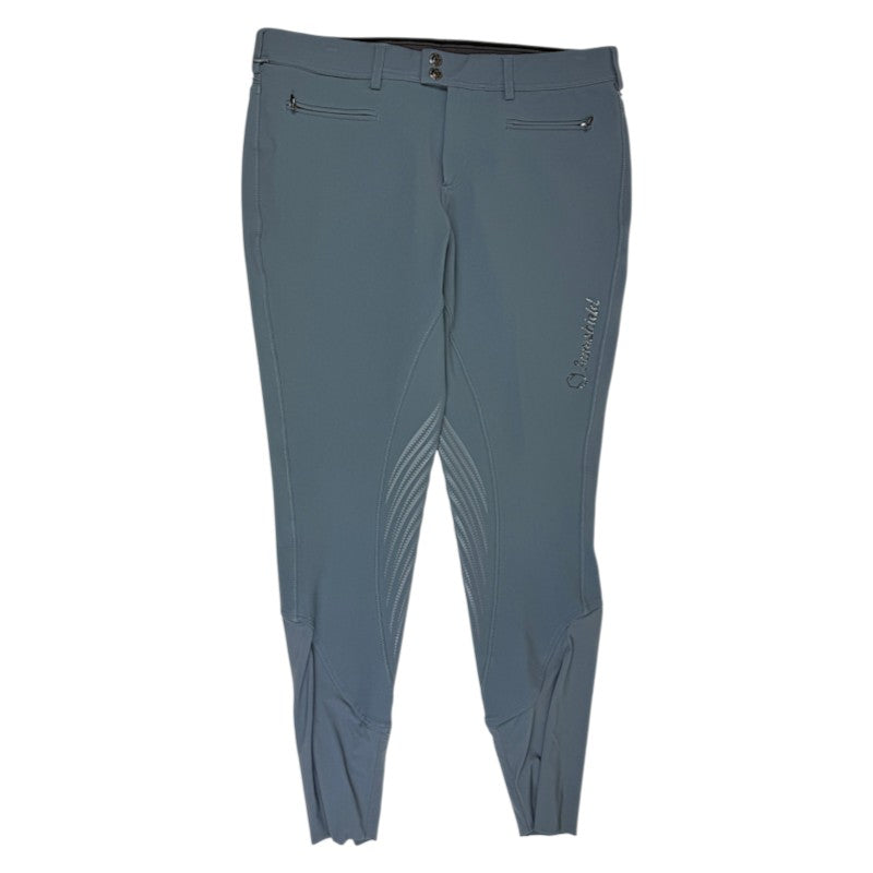 Samshield 'Adèle' Knee Grip Breeches in Steel Blue