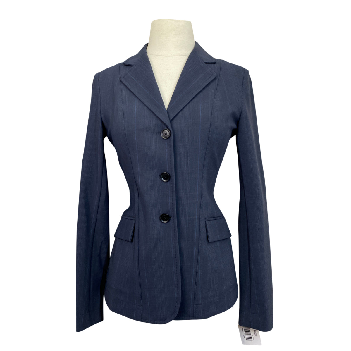 Front of RJ Classics 'Monterey' Orange Label Show Coat in Blue Dusk Plaid - Women's 4L