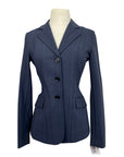 Front of RJ Classics 'Monterey' Orange Label Show Coat in Blue Dusk Plaid - Women's 4L