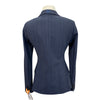 Back of RJ Classics 'Monterey' Orange Label Show Coat in Blue Dusk Plaid - Women's 4L