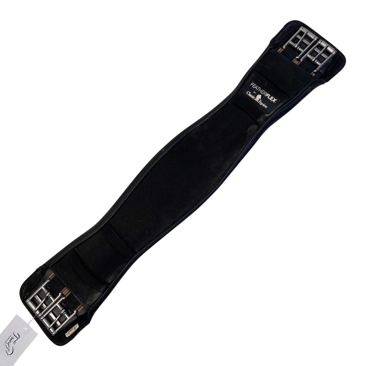 Classic Equine Soft Touch Shaped Dressage Girth in Black