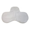 Fleece Shaped Show Pad in White in White