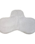Fleece Shaped Show Pad in White in White