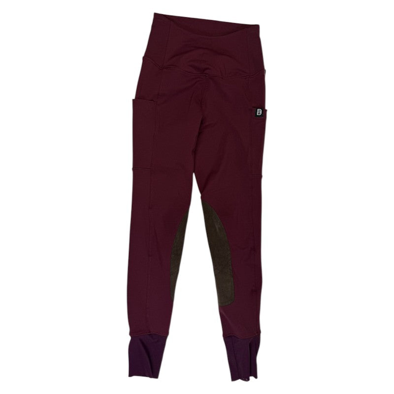 BOTORI 'PJ' Riding Tights in Burgundy