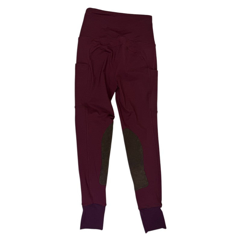 BOTORI 'PJ' Riding Tights in Burgundy