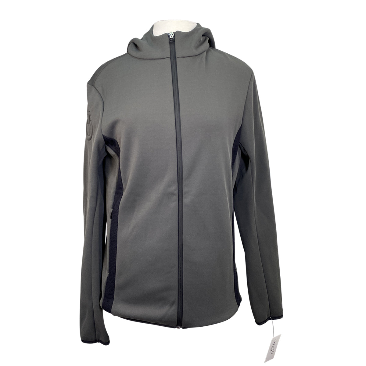 Cavalleria Toscana Piquet Hooded Softshell with Jersey Inserts  in Grey