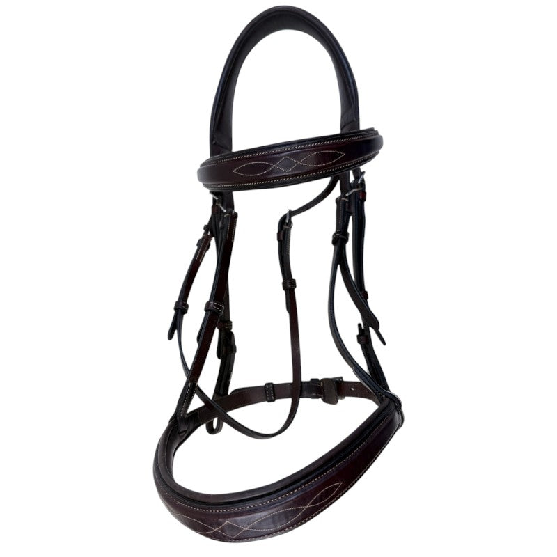 Nunn Finer 'Monica' Hunter Bridle in Brown