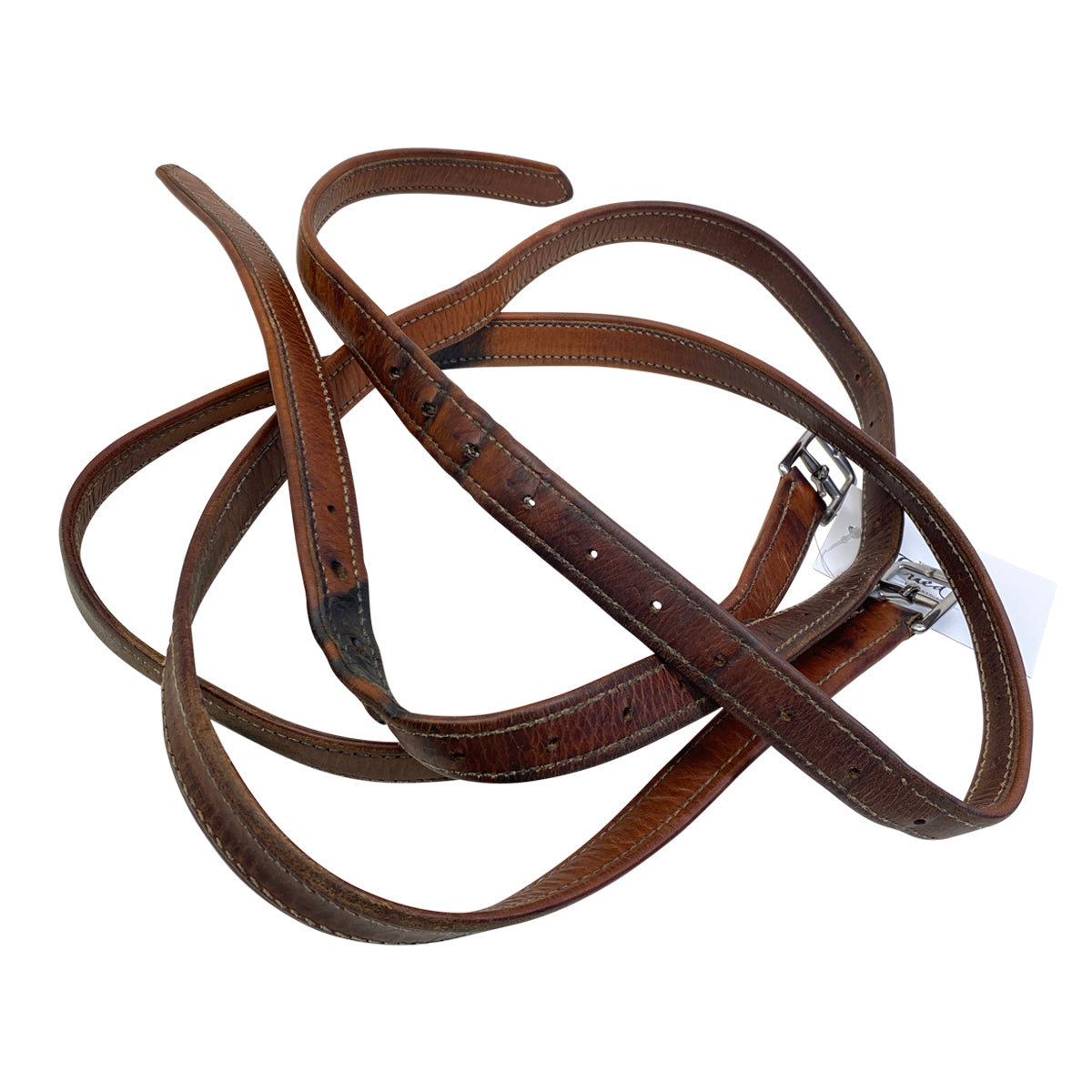Antares Nylon-Lined Stirrup Leathers in Brown