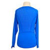 Back of Dover Girls Long Sleeve Tech Tee in Blue Leap