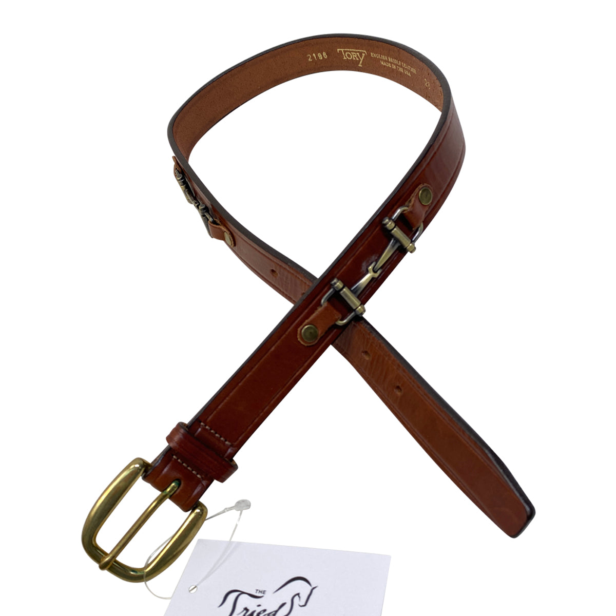 Tory Leather 1" Snaffle Bit Belt in Oakbark