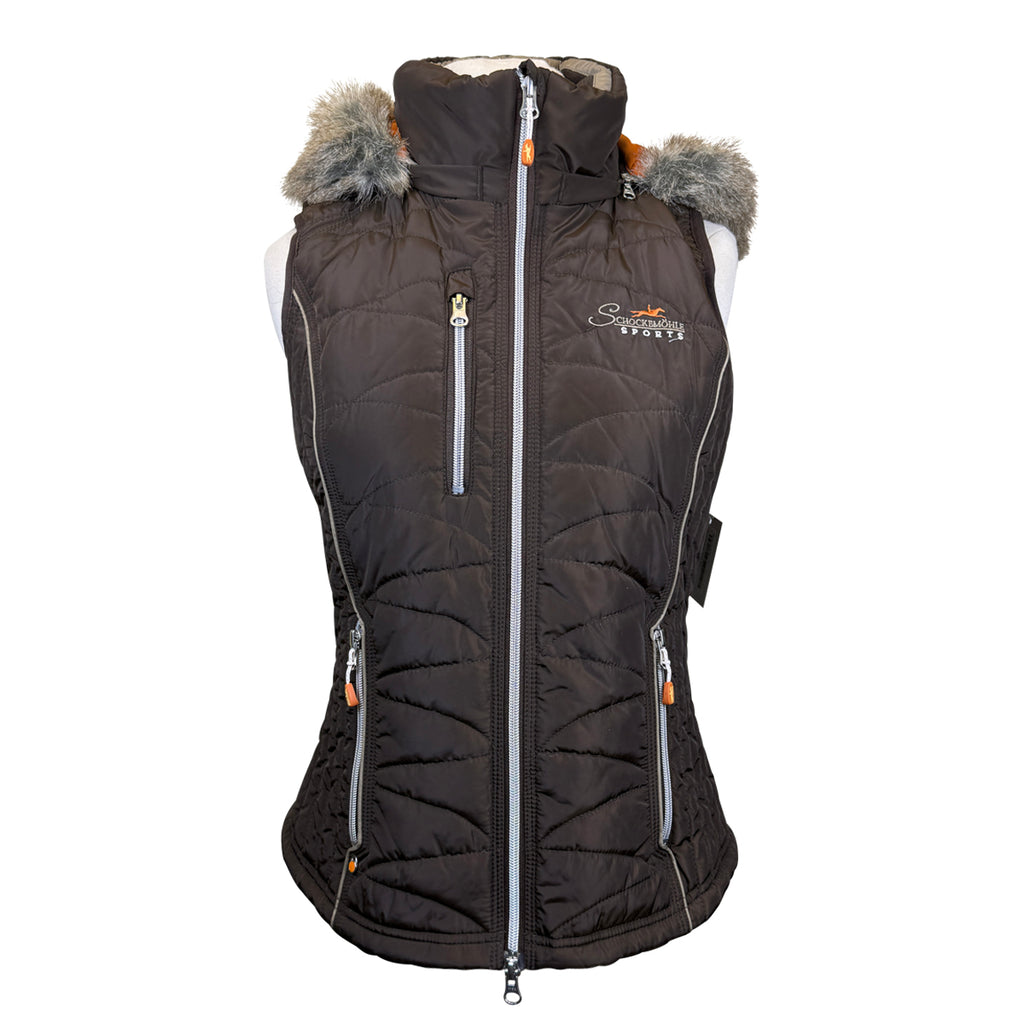 Schockemohle 'Phyllis' Vest in Brown - Women's Small
