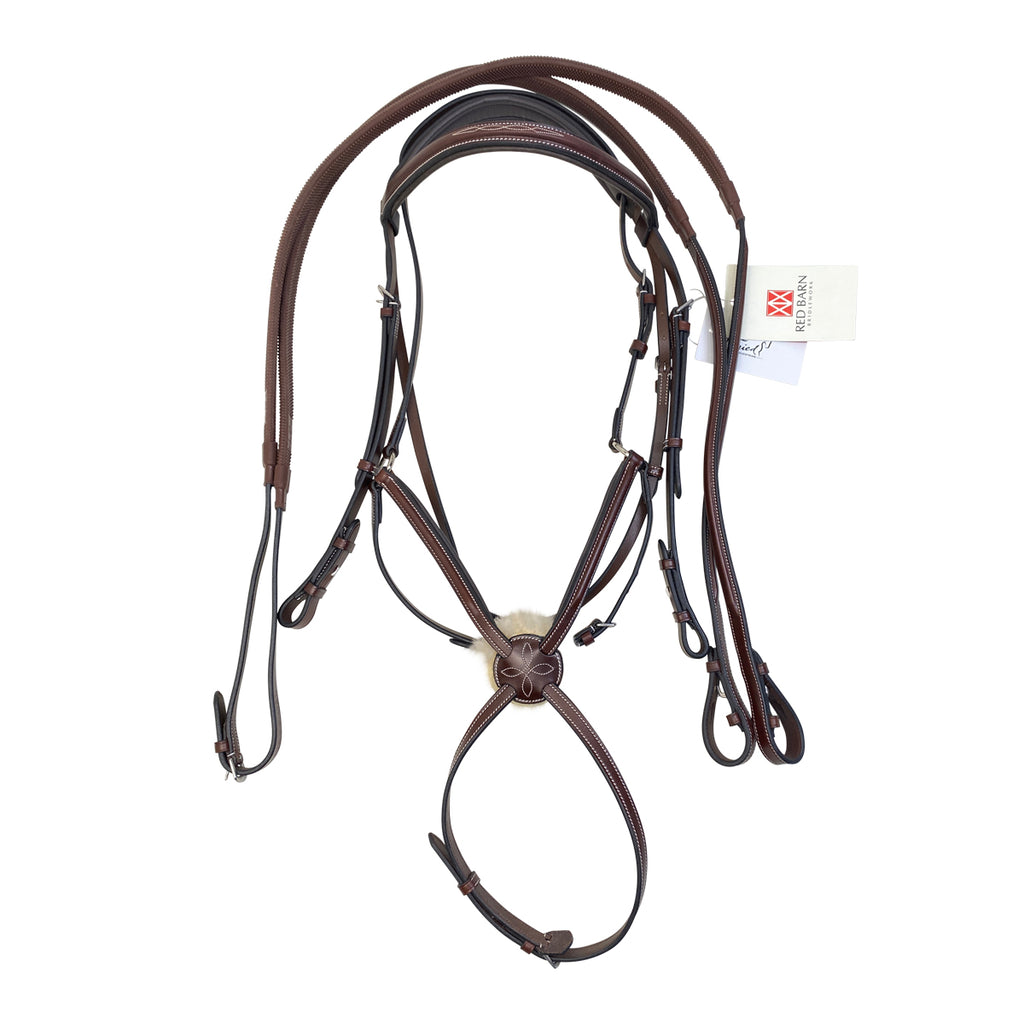 Red Barn Equinox Figure 8 Bridle in Brown