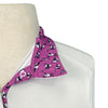 Closeup of collar on Essex Classics 'Talent Yarn' Show Shirt in White/Pandas - Children's Large