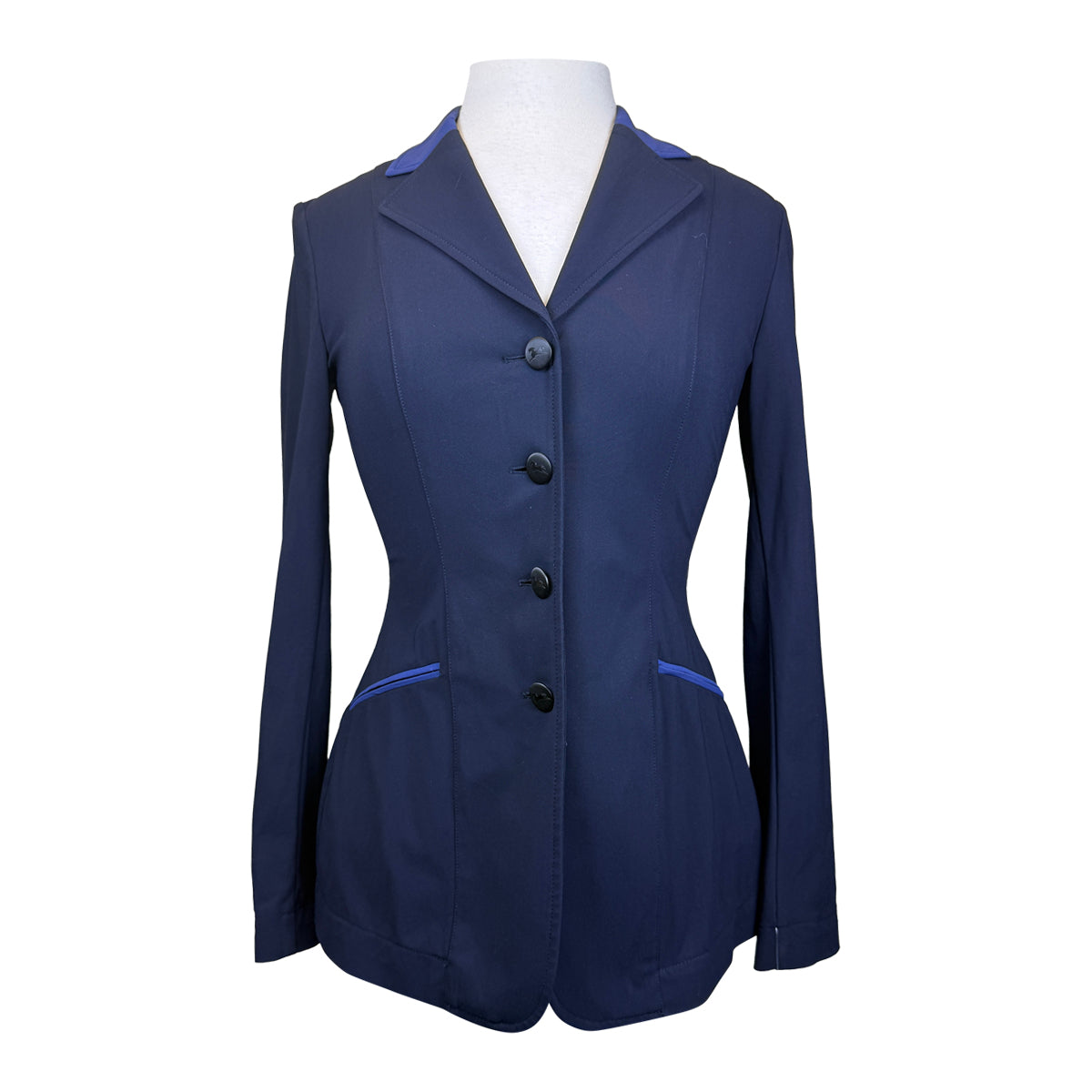 RJ Classics 'Victory' Orange Label Show Coat in Navy/Ocean Blue