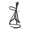 Plymouth Figure 8 Bridle By SmartPak w/ Rubber Reins in Chocolate Brown