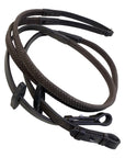 Plymouth Figure 8 Bridle By SmartPak w/ Rubber Reins in Chocolate Brown