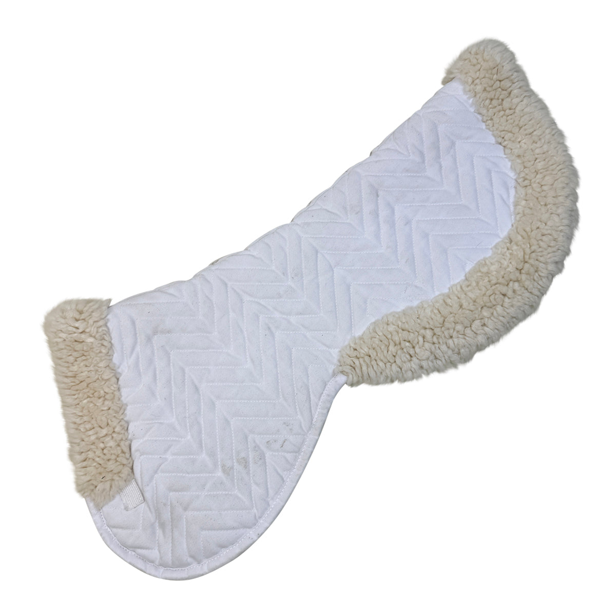 Fleeceworks Classic Original Halfpad with Rolled Edge in White