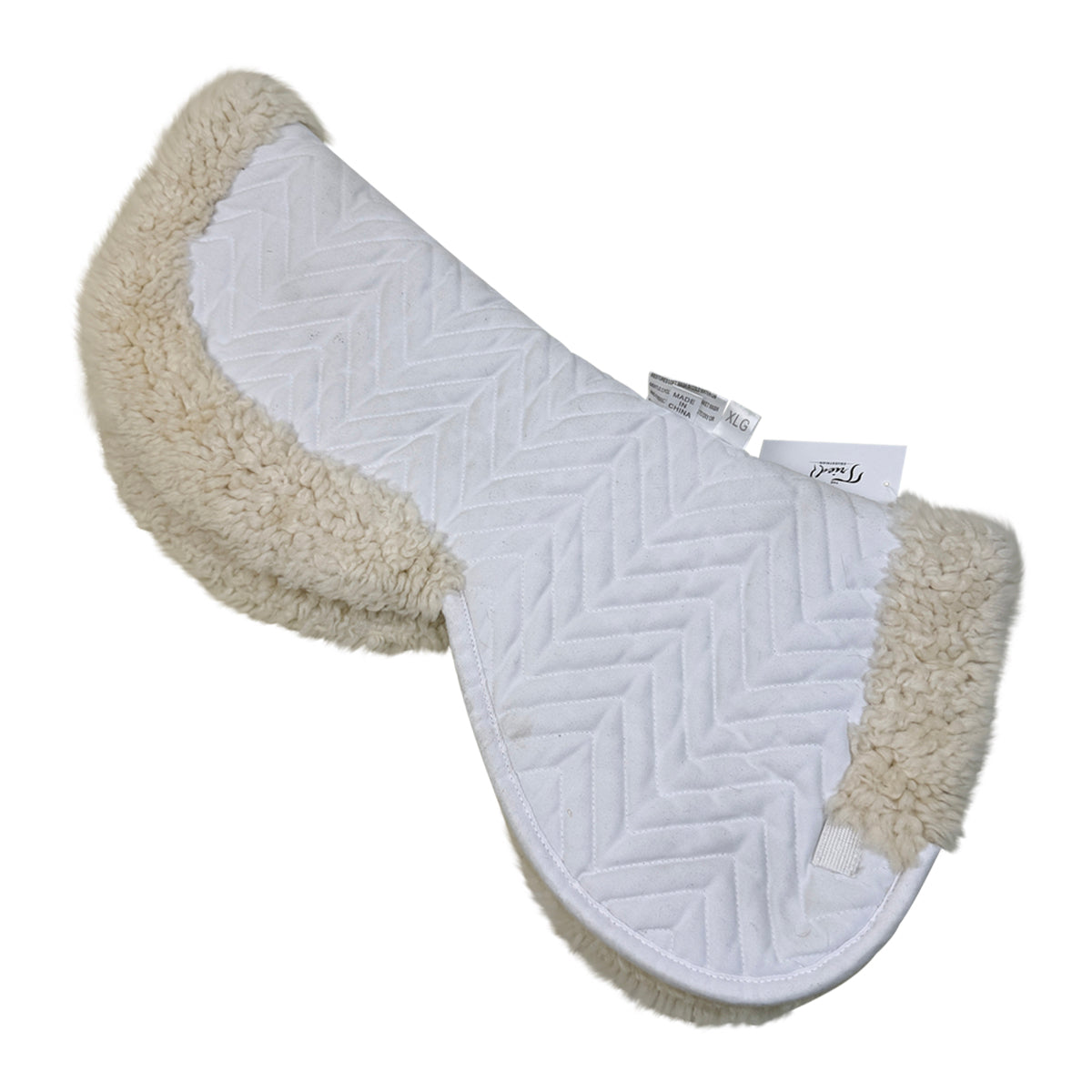 Fleeceworks Classic Original Halfpad with Rolled Edge in White