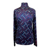 Ariat 'Lowell 2.0' 1/4 Zip Shirt in Navy/Red &amp; White Bits