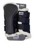 Eskadron Faux Fur Mesh Tendon Boots in Black - XL