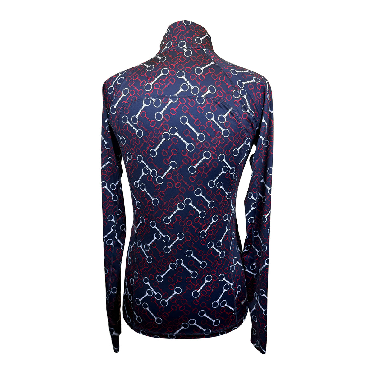 Ariat 'Lowell 2.0' 1/4 Zip Shirt in Navy/Red &amp;amp; White Bits