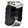 Eskadron Faux Fur Mesh Tendon Boots in Black - XL