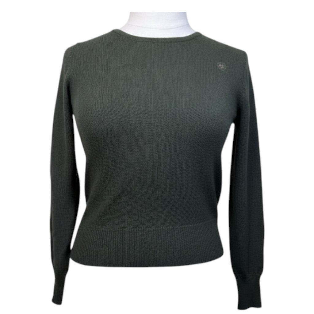 Ariat Crew Neck Sweater in Hunter Green - Women's Large