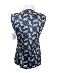 Ronner Sleeveless Sport Polo in Grey w Horses