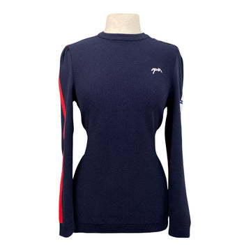 Penelope X St. James Maelle Pullover Sweater in Navy