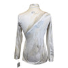 Arista Equestrian 'Brio-Tek' 1/4 Zip Shirt in Grey Watercolor Horse 