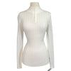 B Vertigo 'Ruth' Knitted 1/4 Zip Sweater in Vanilla - Women's Large