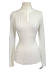 B Vertigo 'Ruth' Knitted 1/4 Zip Sweater in Vanilla - Women's Large