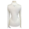 B Vertigo 'Ruth' Knitted 1/4 Zip Sweater in Vanilla - Women's Large