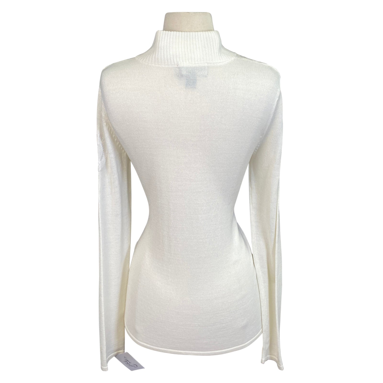 B Vertigo &#39;Ruth&#39; Knitted 1/4 Zip Sweater in Vanilla - Women&#39;s Large