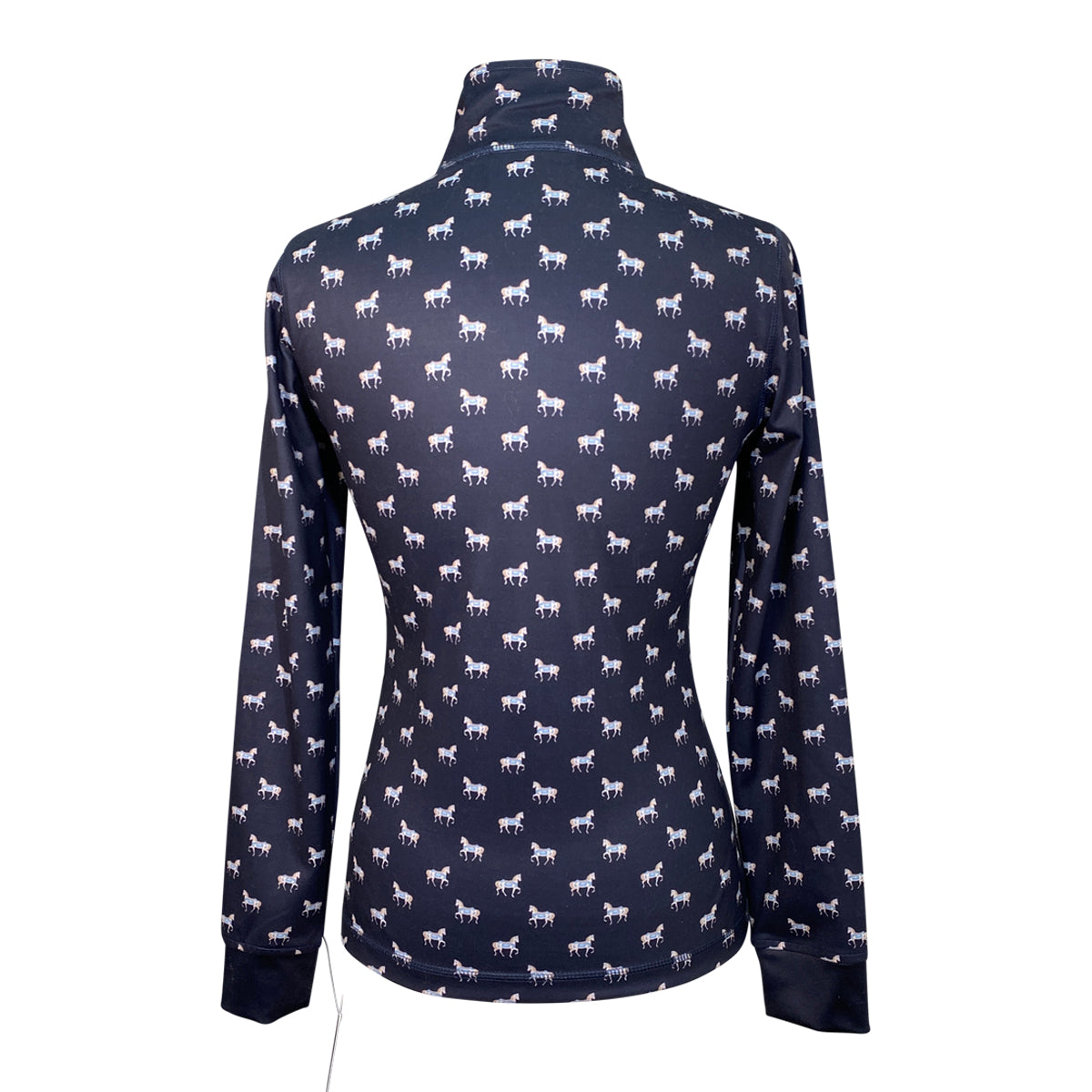 PS of Sweden &#39;Eloise&#39; Long Sleeve in Navy Horse Design - Women&#39;s Medium