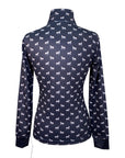 PS of Sweden 'Eloise' Long Sleeve in Navy Horse Design - Women's Medium