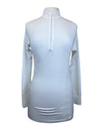 Goode Rider 1/2 Zip Seamless Shirt in White