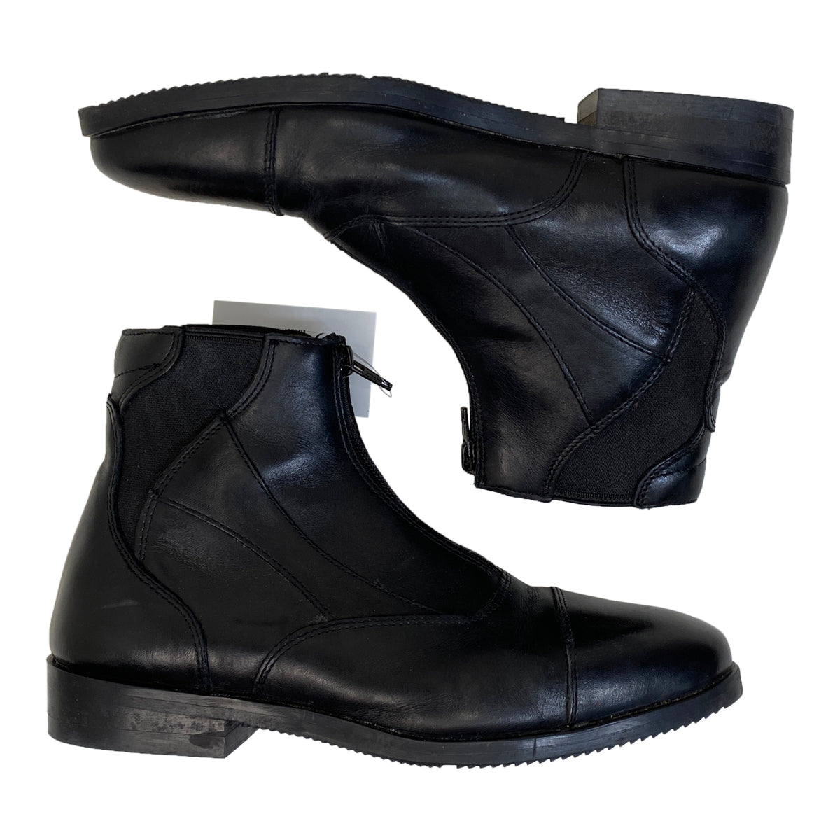 EGO7 'Taurus' Zip Paddock Boots in Black 