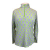 IBKUL Long Sleeve Shirt in Green/Blue