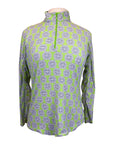 IBKUL Long Sleeve Shirt in Green/Blue